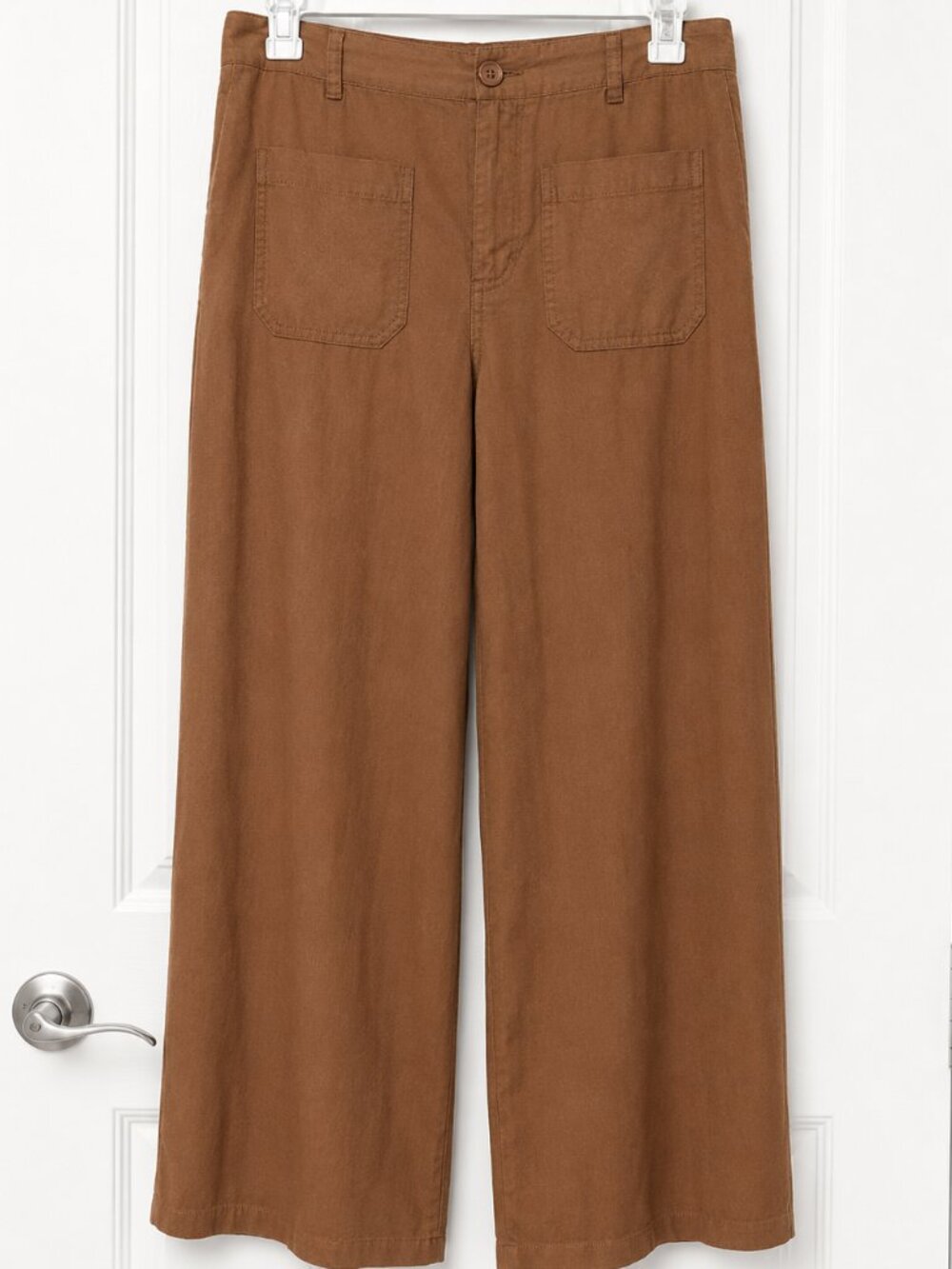 NWT Sanctuary Y2K Women’s XL Brown 100% Lyocell Wide Leg Utility Pants Preppy